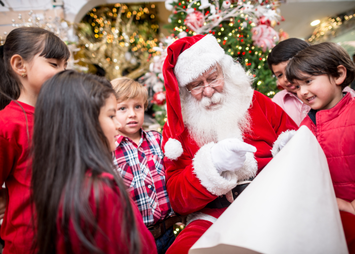 Arbre de noël avec Le Père Noël
