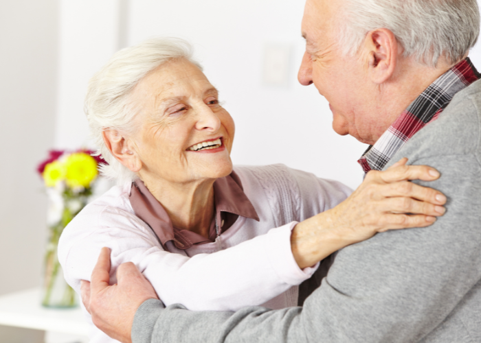 Photo lors d'une animation musicale pour personnes âgées